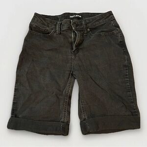 DKNY Women’s Cuffed Shorts Black Size 4 Stretchy Grunge